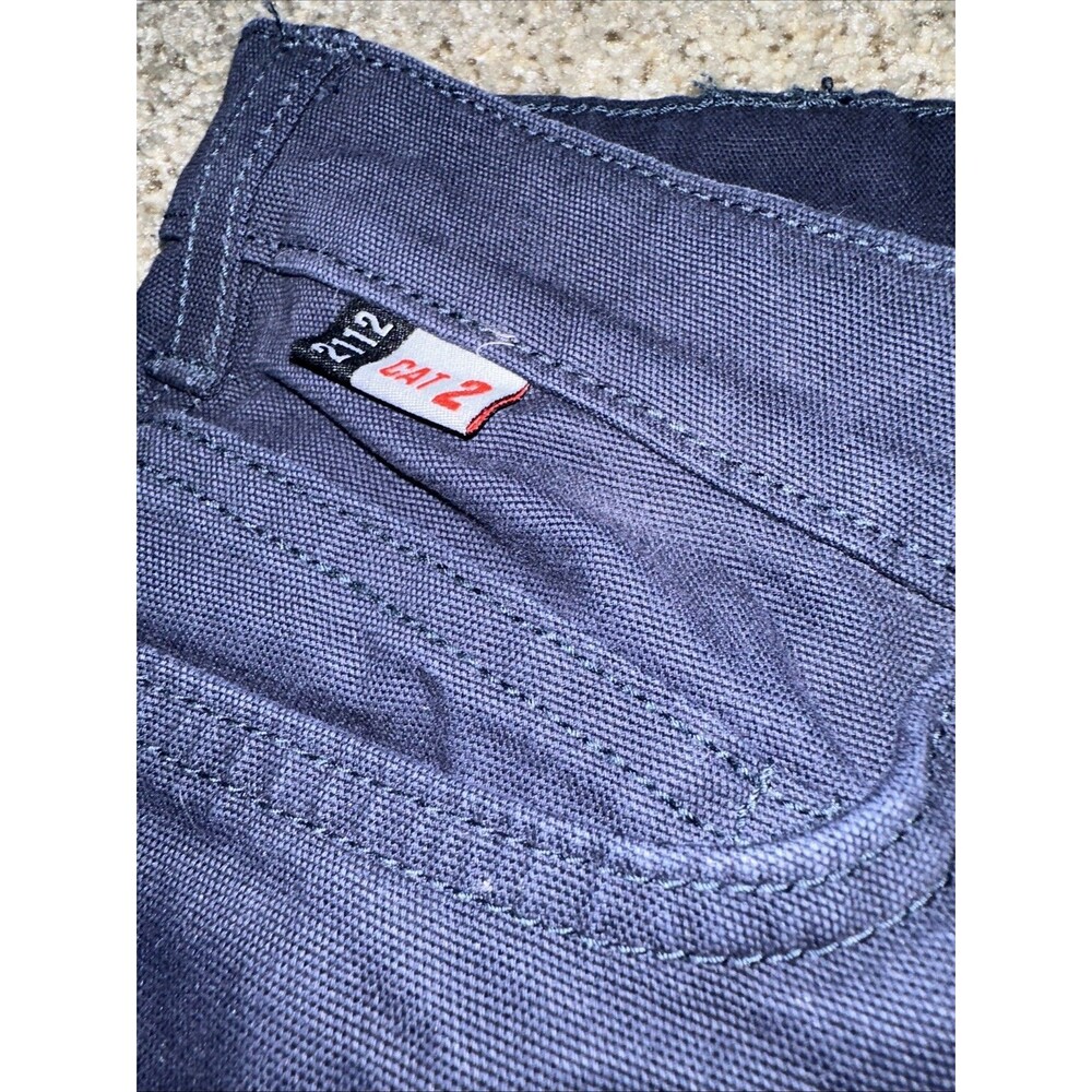 Carhartt FR Pants Womens 12 Regular Relaxed Fit Cat 2 2112. Navy Blue Work - Picture 3 of 8
